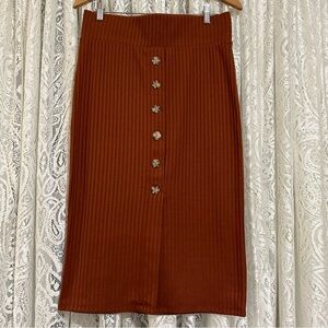 Anko pencil skirt. Polyester knit. Elastic waist.